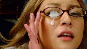 Beautiful office lady Nao is ready for a freaky sex with two guys in the office. They spread her cunt wide open and drill her with a toy. She definitely likes it so much. Nao sucks a dick later and gets a lovely cum load all over her pretty face.video