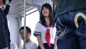 Adorable schoolgirl, Yayoi Yoshino likes to travel with trains because almost every time some elderly guys use an opportunity to touch her or even fuck her good, which she likes a lot. Today she got gangbanged on her way home from school and loved itvideo